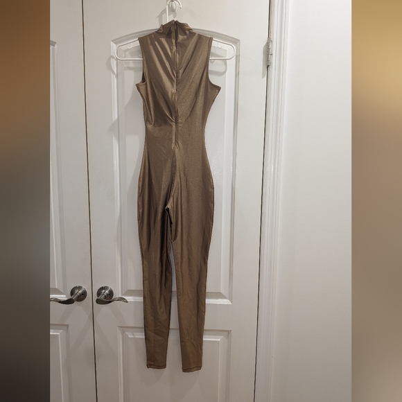 1. NWT SKIMS SHINE SPANDEX JERSEY CATSUIT IN SIENNA - Picture 6 of 7